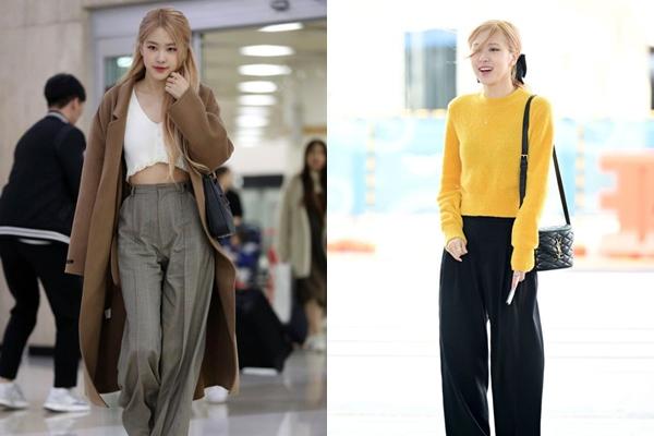 Tham khảo cách mặc trang phục tối màu sang trọng và trẻ trung của Rosé-11