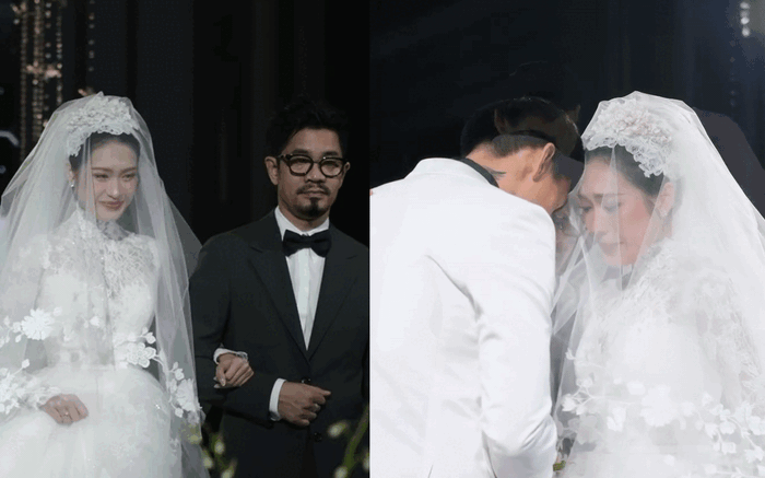 Khoảnh khắc bố Doãn Hải My trao con gái rượu cho Đoàn Văn Hậu: Cảm động muốn khóc!-2