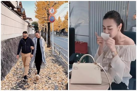 Mẹ bầu Phương Oanh khoác tay chồng đi dạo lãng mạn dưới mùa thu Nhật Bản, không tin nổi sắp làm mẹ 2 con!