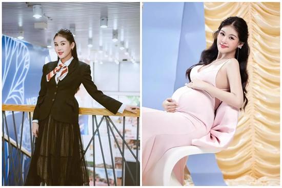 Lê Âu Ngân Anh diện đồ khoe lộ bụng tròn căng ở tháng cuối thai kỳ