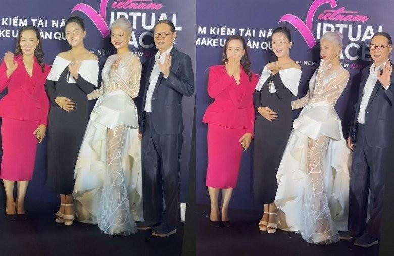 Thu Quỳnh lần đầu bế bầu đi sự kiện sau thông báo mang thai lần 2, nhan sắc rạng rỡ khiến dân tình xuýt xoa!-2