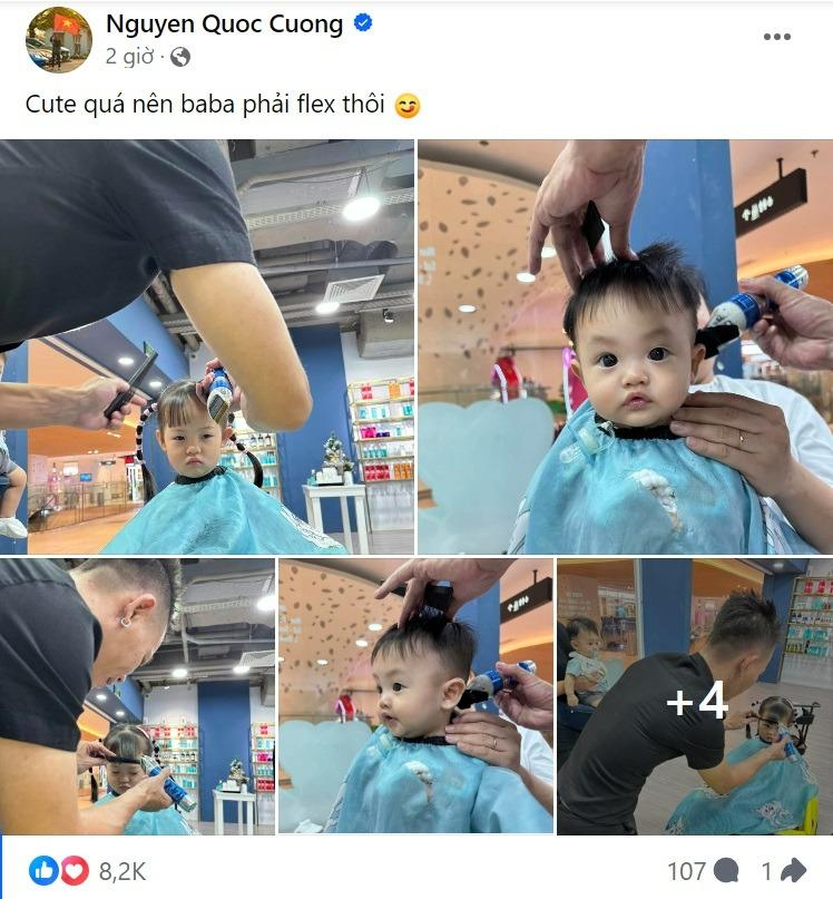 Cường Đô La thích thú flex khoảnh khắc đáng yêu của 2 nhóc tì, cộng đồng mạng bình luận ‘sao y bản chính’-1