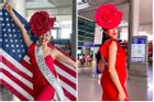 Người đẹp Mỹ mặc trang phục lạ mắt sang Việt Nam thi Hoa hậu Trái Đất