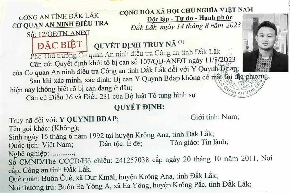 Truy nã đặc biệt 6 đối tượng liên quan vụ khủng bố tại Đắk Lắk-1