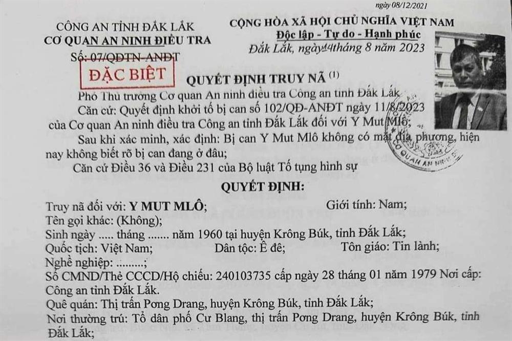 Truy nã đặc biệt 6 đối tượng liên quan vụ khủng bố tại Đắk Lắk-2
