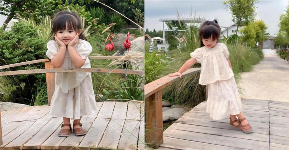 Nhóc tì 3 tuổi nhà Đông Nhi lên đồ chuẩn tiểu thư đài các, nay còn biết tạo dáng như siêu mẫu nhí-3
