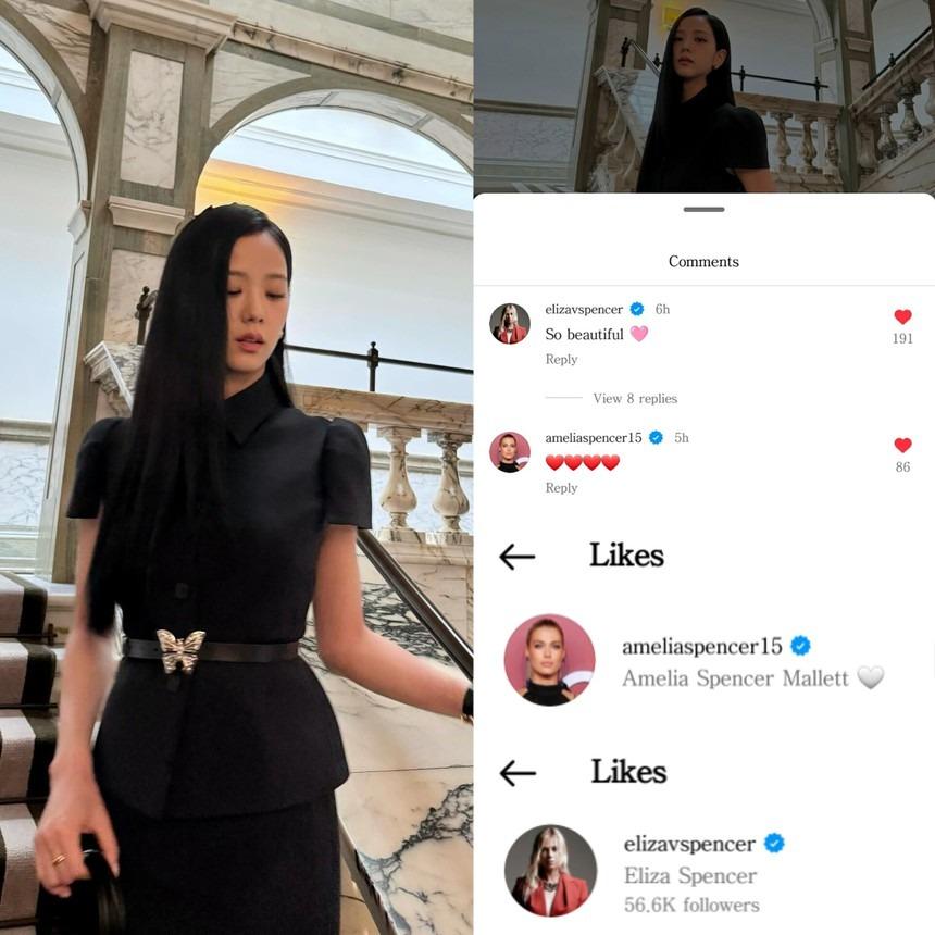 2 cháu gái Công nương Diana có động thái gây sốt dành cho Jisoo (BLACKPINK)-3