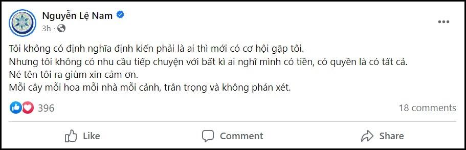 Giữa ồn ào Nam Em bị anti-fan chơi xấu, chị gái bất ngờ đăng đàn cầu xin: Né tên tôi ra giùm, xin cảm ơn-1