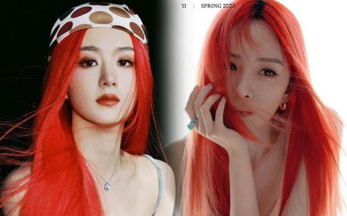 Cùng tạo hình tóc đỏ, Dương Mịch – Triệu Lệ Dĩnh bất ngờ bị mỹ nhân đình đám này vượt mặt-3