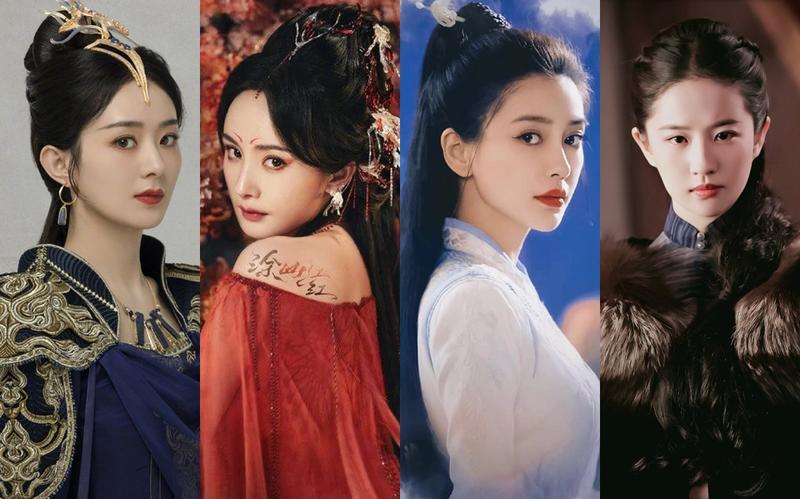 Cùng tạo hình tóc đỏ, Dương Mịch – Triệu Lệ Dĩnh bất ngờ bị mỹ nhân đình đám này vượt mặt-4