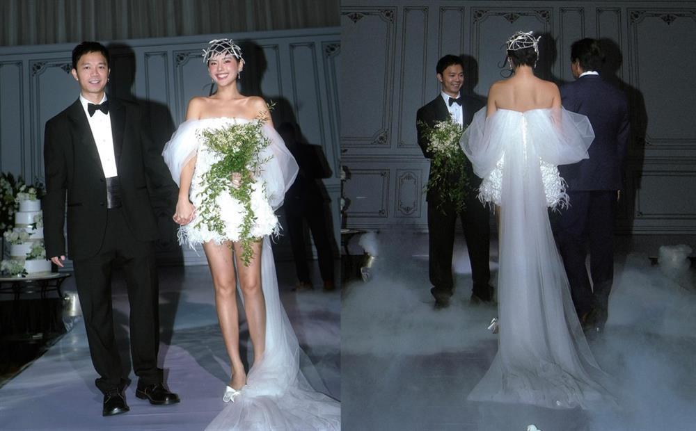 Khánh Linh Cô Em Trendy mặc váy ngắn trong lễ cưới kín đáo tại Hà Nội-1