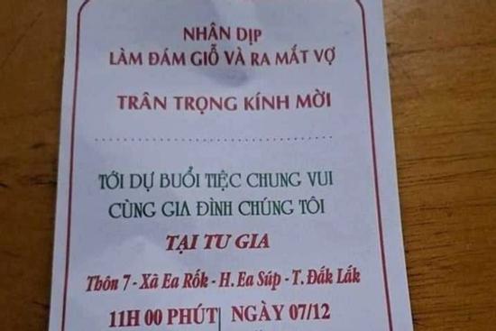 Cụ ông 81 tuổi gây xôn xao khi gửi thiệp mời 'làm lễ giỗ và ra mắt vợ'