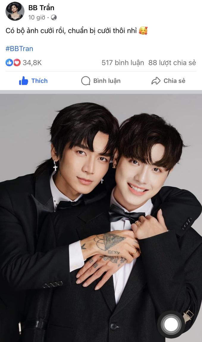 BB Trần úp mở thông tin kết hôn với người yêu đồng giới-1