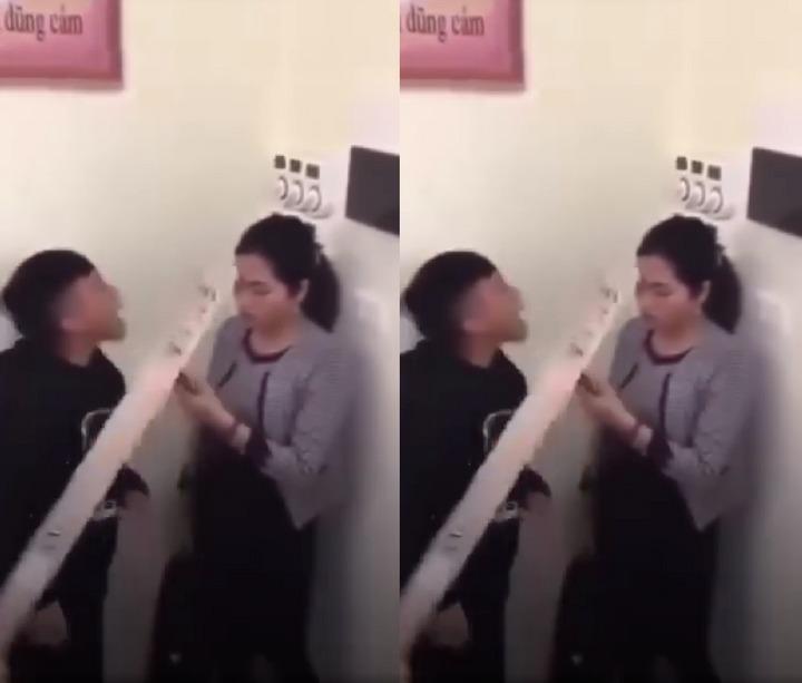 Không chỉ chửi bới, nhóm học sinh còn ném dép vào mặt giáo viên gây ngất xỉu-2