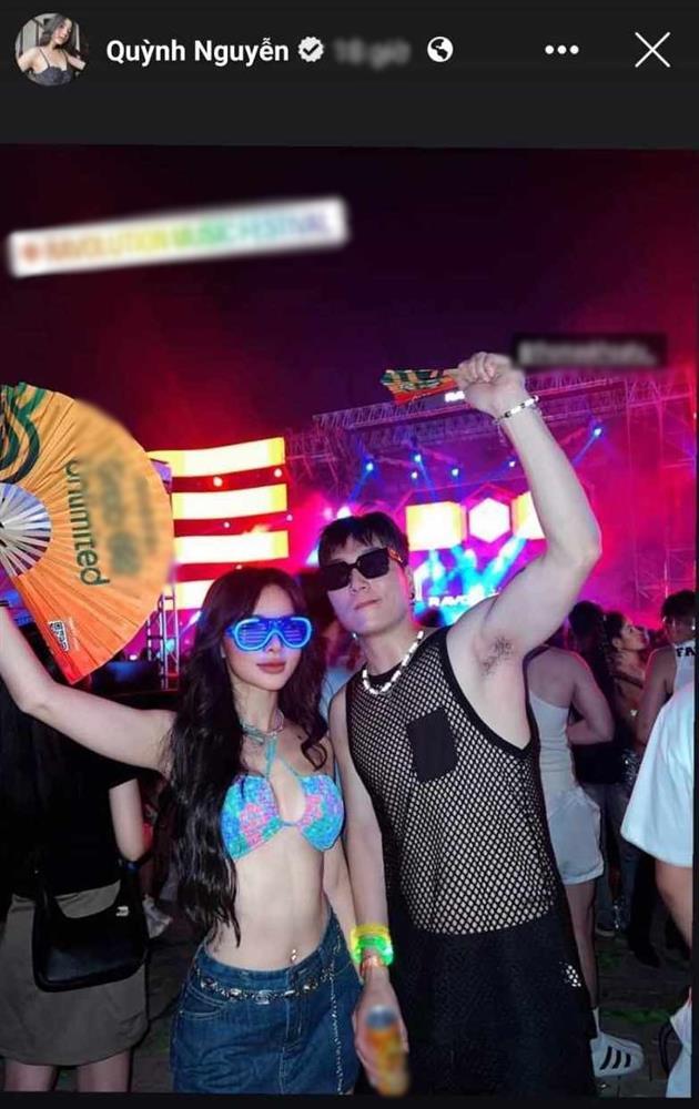 Em gái Công Vinh, tiên nữ Tuyệt Tình Cốc mặc đồ cực bốc khi đi lễ hội âm nhạc-1