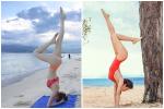 Sao Việt gợi cảm với yoga: Hồ Ngọc Hà mặc bikini, Sĩ Thanh tạo dáng khó