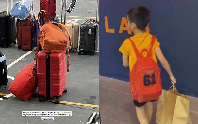 Quý tử đầu lòng nhà Tăng Thanh Hà mới 8 tuổi nhưng giàu tình cảm, nói 1 câu ai nghe cũng tan chảy-3