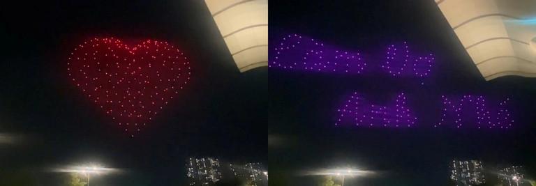 Màn cầu hôn bằng 200 drone đậm chất ngôn tình gây xôn xao ở Hà Nội-1