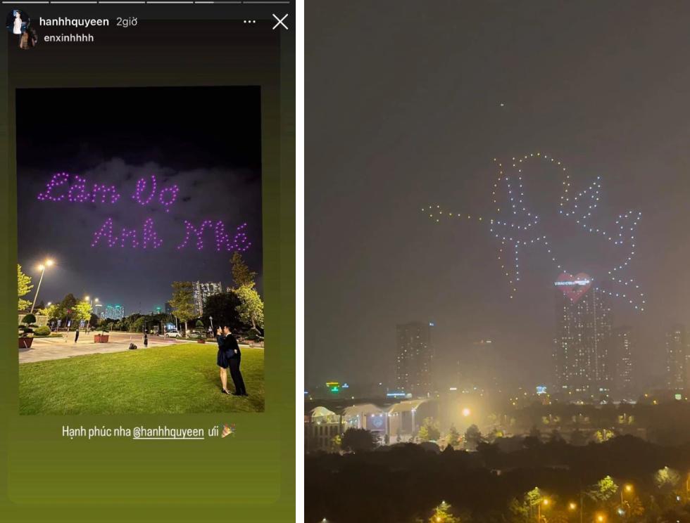 Danh tính cô gái hạnh phúc khi được cầu hôn bằng 200 Flycam, chi phí không dưới 1 tỷ đồng tại Hà Nội-2