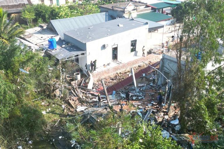 Hiện trường vụ nổ do chế tạo pháo khiến 2 phụ nữ tử vong ở Ninh Bình-1