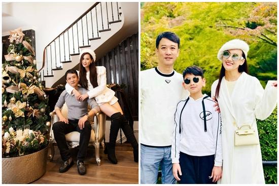 Lã Thanh Huyền và chồng đại gia đón Giáng sinh trong biệt thự triệu đô
