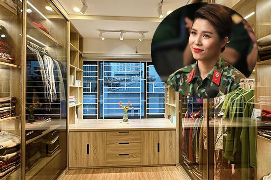 Từ phòng thay đồ lộn xộn thành không gian sáng bừng như store, MC Hoàng Linh khoe nơi ở viên mãn