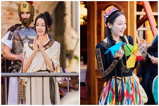 Đang dạo chơi trên phố, Địch Lệ Nhiệt Ba bỗng được mời làm 'vương hậu' ở Croatia vì điều này