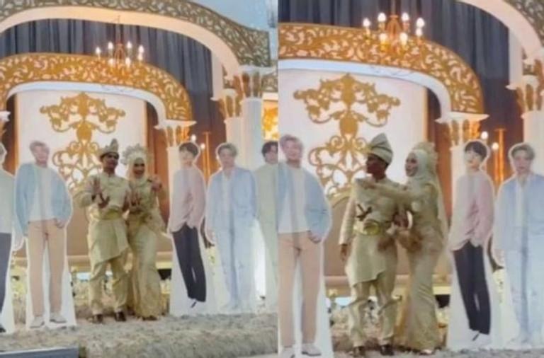 Cô dâu đặt ảnh 7 chàng trai ở đám cưới, phản ứng của chú rể gây bất ngờ-1