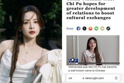 Chi Pu trả lời phỏng vấn hãng truyền thông hàng đầu Trung Quốc