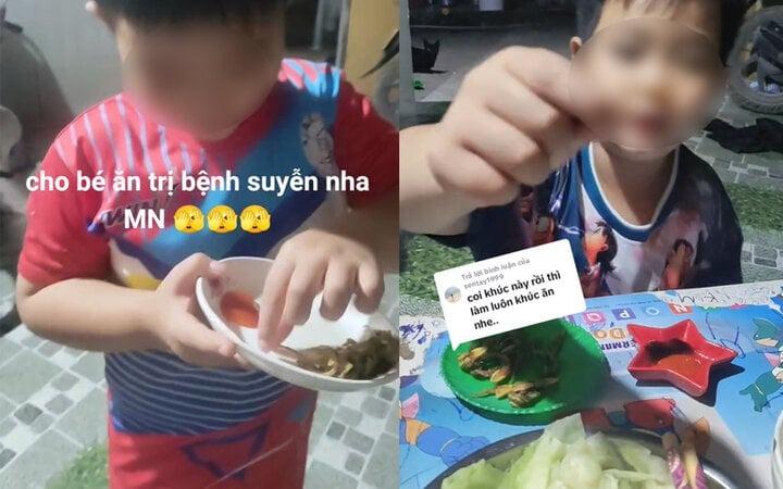 Tranh cãi clip cho trẻ ăn thằn lằn chữa hen trên TikTok, chuyên gia nói gì?-2