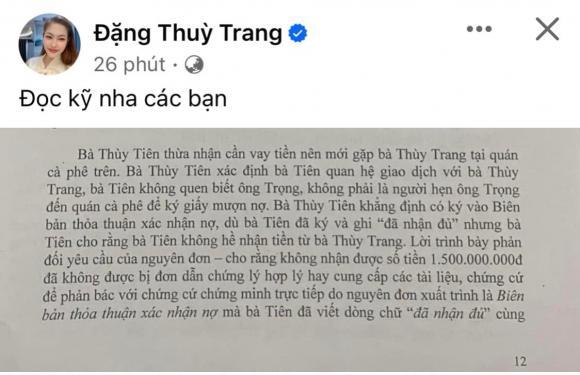 Chị gái Đặng Thu Thảo có động thái mới về ồn ào nợ 1,5 tỷ đồng của Thùy Tiên, tuyên bố thua 2 trận không hẳn là thua-3