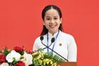 Chân dung nữ sinh Việt phát biểu trong buổi giao lưu hữu nghị Việt - Trung