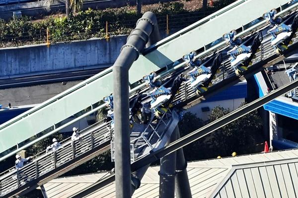 Tàu lượn mất điện, khách rồng rắn bám ray tìm đường thoát thân-2