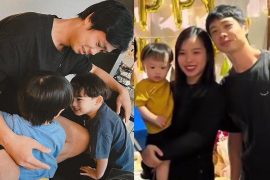 Hé lộ loạt ảnh hiếm hoi của nhóc tỳ nhà Công Phượng và Viên Minh