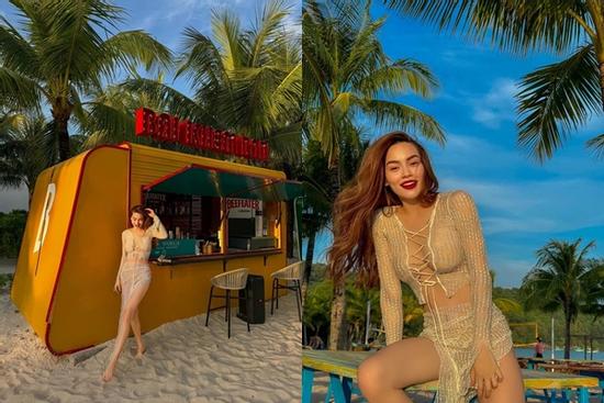 Hồ Ngọc Hà khoe vóc dáng gợi cảm trên bãi biển