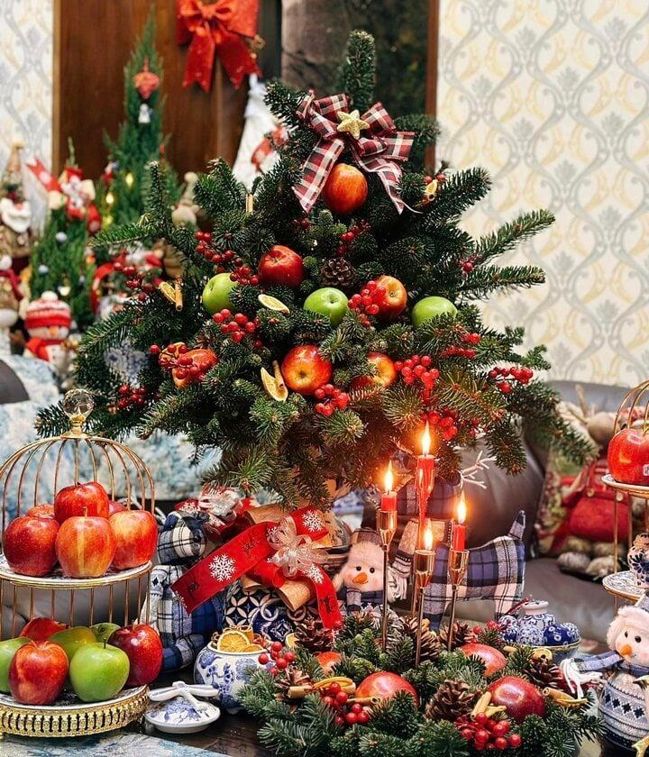 Dân mạng đua nhau làm cây thông Noel từ trái cây, muôn kiểu đẹp lạ-8