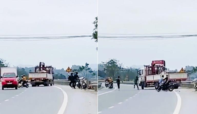 Tạm giữ hình sự 2 đối tượng đập vỡ kính xe ở Nghệ An-1