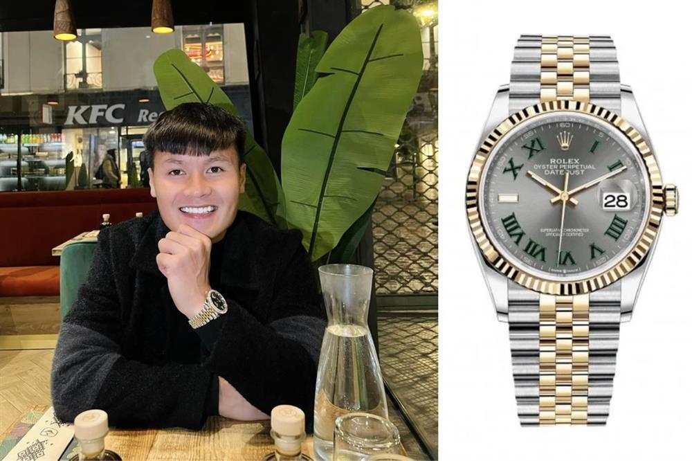 Quang Hải đeo nhiều đồng hồ hàng hiệu, có chiếc được nạm toàn kim cương-4