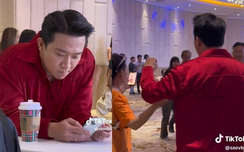 Thực hư chuyện Trấn Thành hất tay, chảnh chọe khi được khán giả xin chụp hình-1