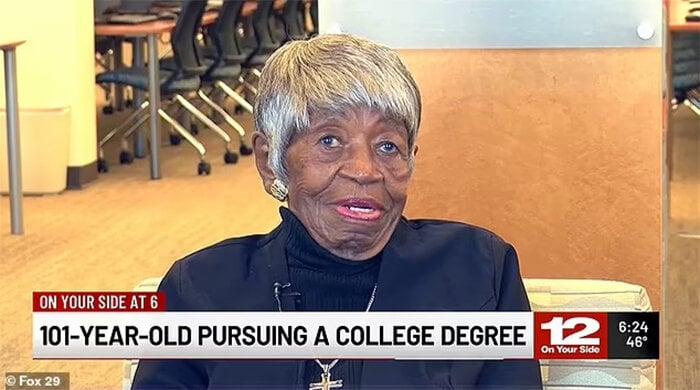 Cụ bà 101 tuổi chuẩn bị tốt nghiệp đại học sau 81 năm bỏ học-1