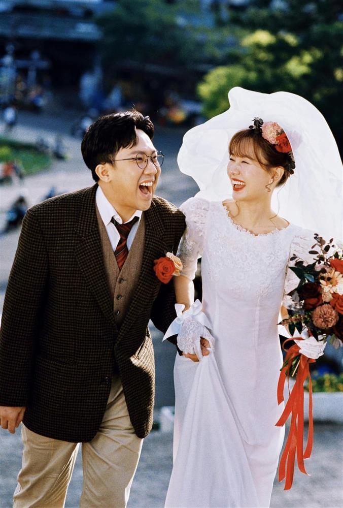 Hari Won - Trấn Thành tung bộ ảnh cưới thập niên 90 cực chất, nhắn nhủ ngọt ngào tới nửa kia-3
