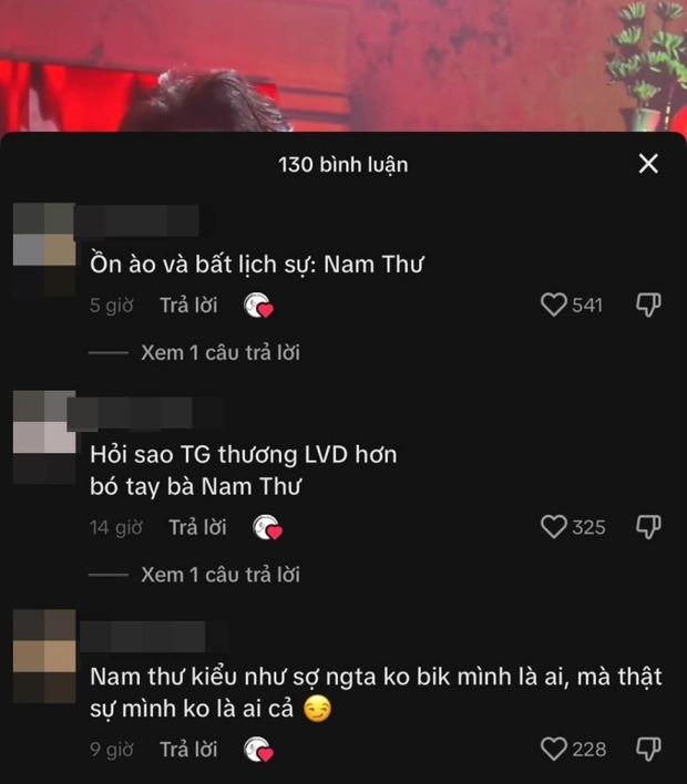 Nam Thư một lần nói rõ khi bị chỉ trích thái độ, cố tình chèn ép bà xã Mạc Văn Khoa trên thảm đỏ-6