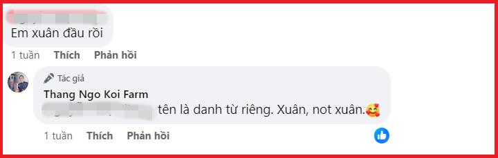 Dân mạng hỏi thăm em Xuân đâu rồi, vua cá Koi Thắng Ngô không ngại bắt bẻ một điểm khá gắt-3