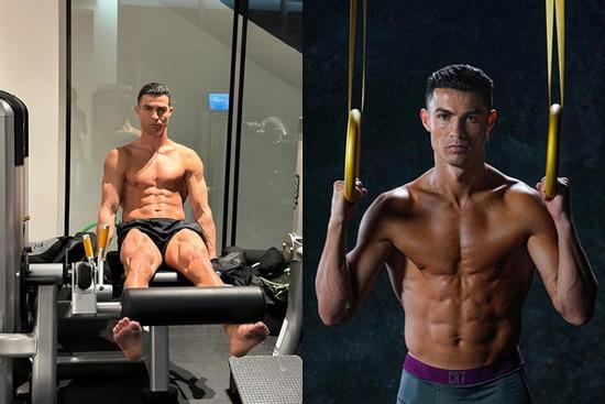 Cristiano Ronaldo khoe body vạm vỡ ở tuổi U40