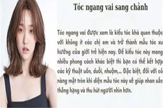 Kiểu tóc nữ đẹp dành cho mặt tròn