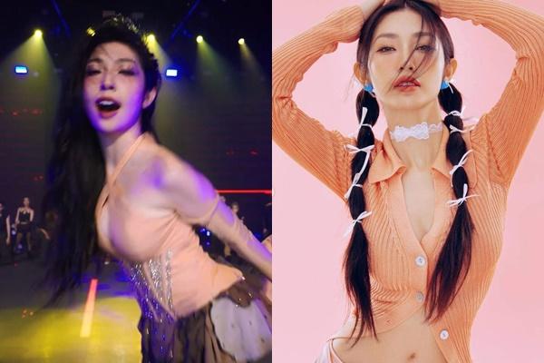 Khổng Tú Quỳnh chăm mặc đồ màu nude, xuyên thấu, khoe vóc dáng không đùa được ở tuổi băm-9