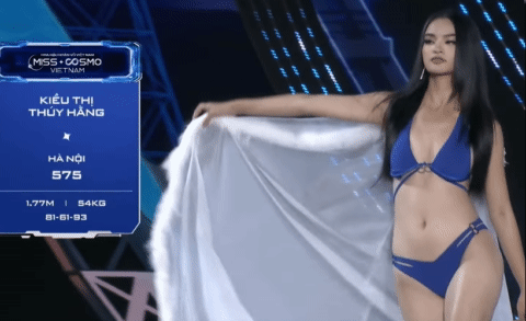Kiều Thị Thuý Hằng ngã đập mặt xuống sàn khi thi bikini Hoa hậu Hoàn vũ VN-5