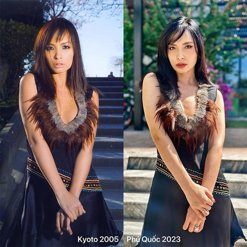 Siêu mẫu Thúy Hạnh khoe nhan sắc gợi cảm, quyến rũ không thay đổi sau 18 năm-1