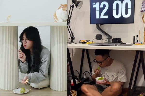 Giới trẻ chui xuống gầm bàn, mặc đồ lót màu đỏ để cầu tình duyên năm mới-2