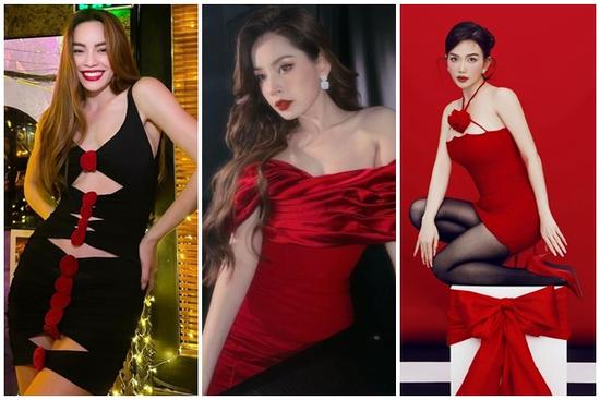 Hồ Ngọc Hà và dàn sao mặc gợi cảm, sành điệu ngày đầu năm